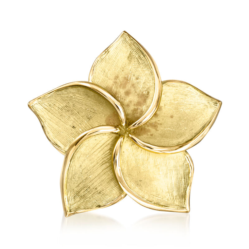 C. 1990 Vintage Tiffany Jewelry 18kt Yellow Gold Flower Pin image number 0