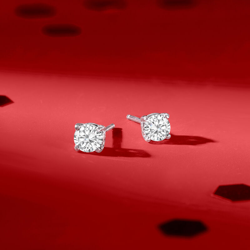 .50 ct. t.w. Diamond Stud Earrings in Platinum image number 1