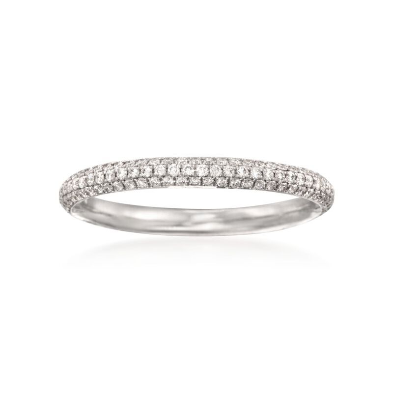 Simon G. .43 ct. t.w. Diamond Wedding Ring in 18kt White Gold image number 0