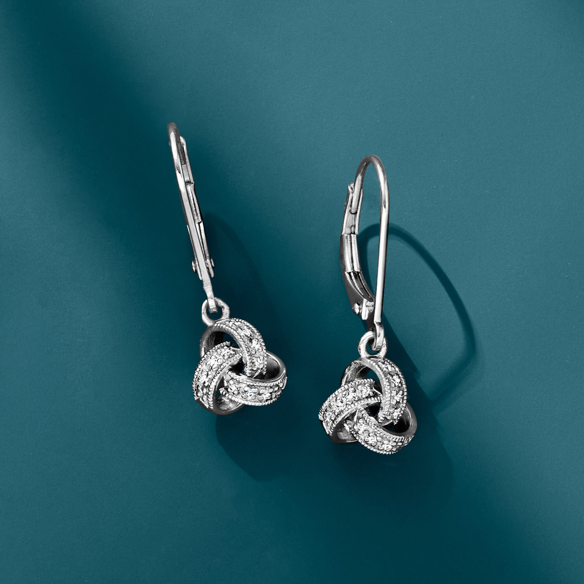 ピアス STONEHENgE Love Knot silver earrings Amazon.com: Ross-Simons Italian Sterling Silver Love Knot
