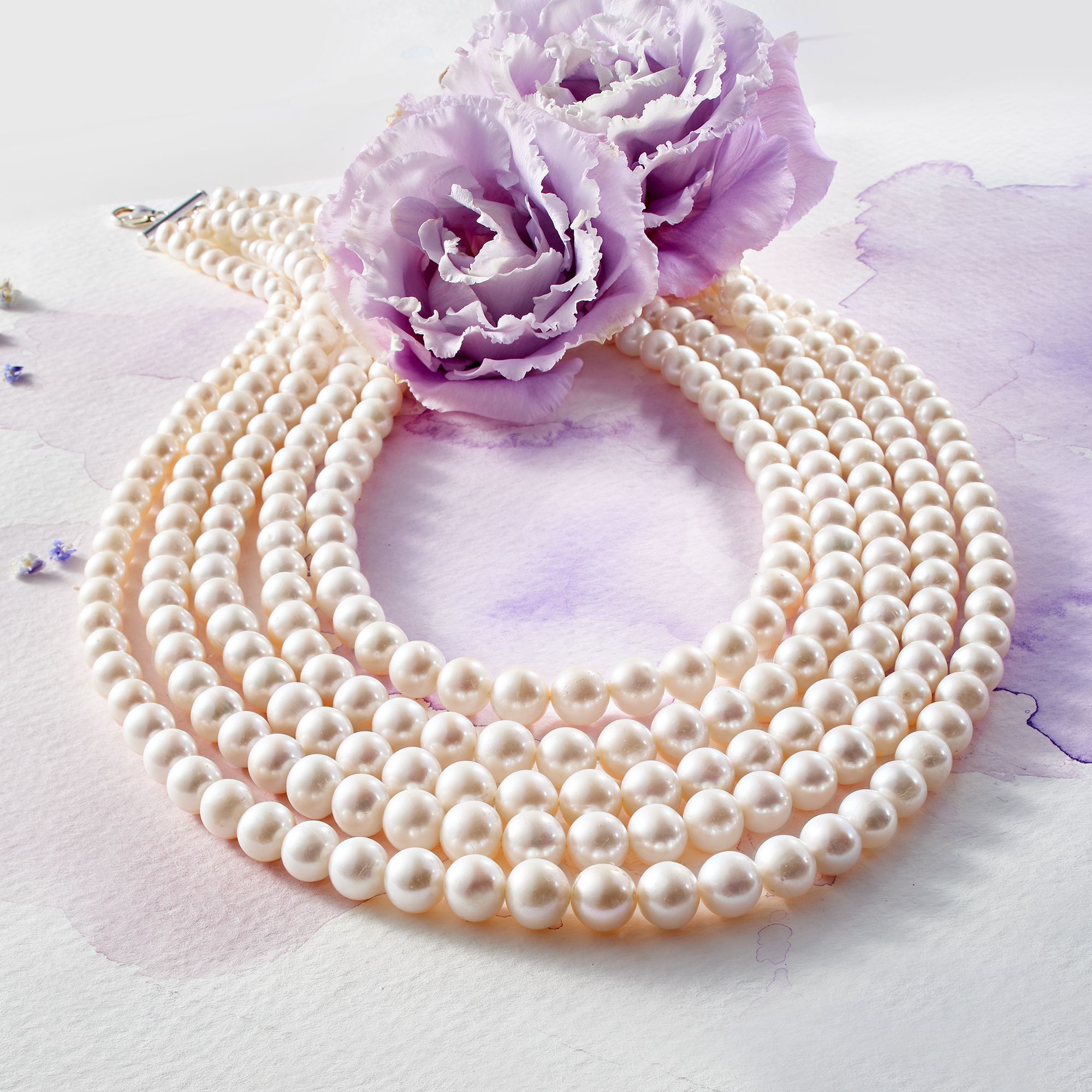 Five strand pearl necklace new arrivals