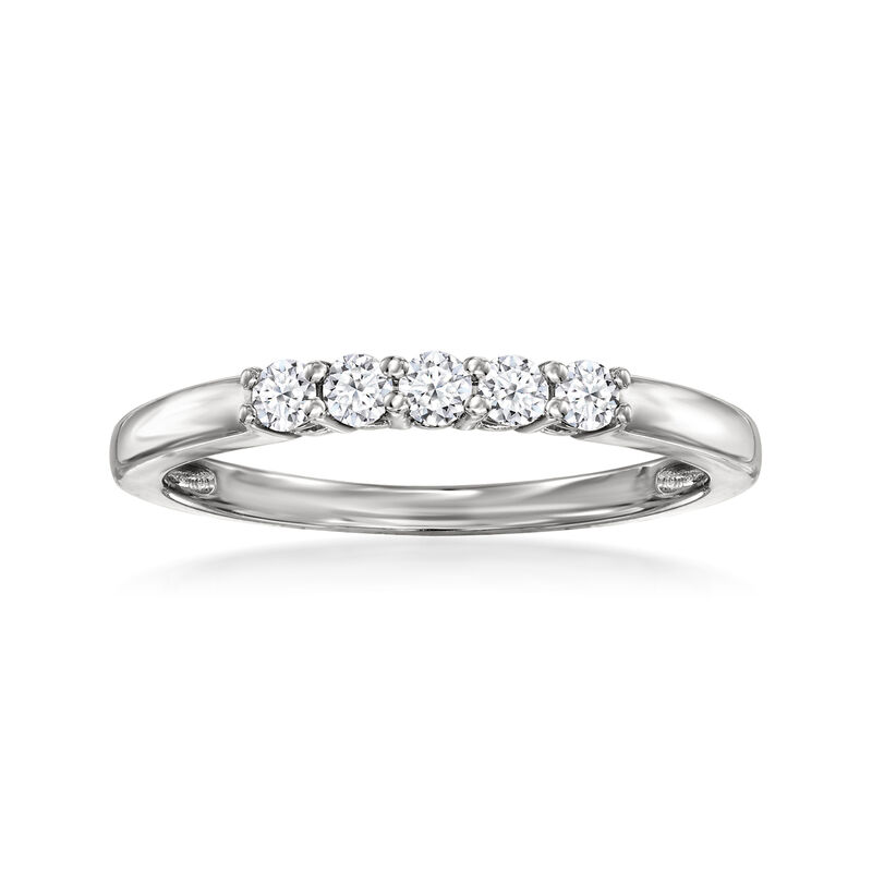 .20 ct. t.w. Lab-Grown Diamond Five-Stone Ring in Sterling Silver image number 0