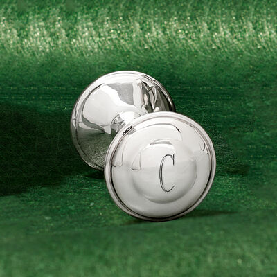 Cunill Sterling Silver Personalized Baby Rattle 