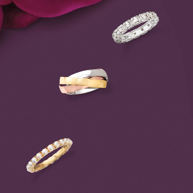 1.00 ct. t.w. Diamond Eternity Band in 14kt White Gold image number 3