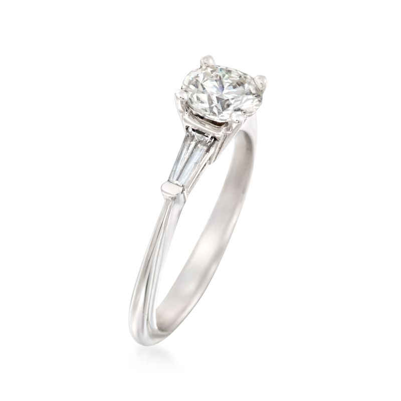 1.36 ct. t.w. Certified Diamond Engagement Ring in 14kt White Gold image number 2