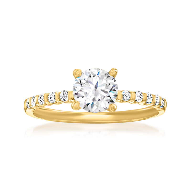 .19 ct. t.w. Diamond Engagement Ring Setting in 14kt Yellow Gold image number 0
