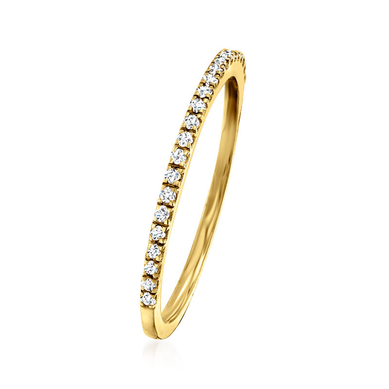 .15 ct. t.w. Diamond Stackable Ring in 14kt Yellow Gold image number 1