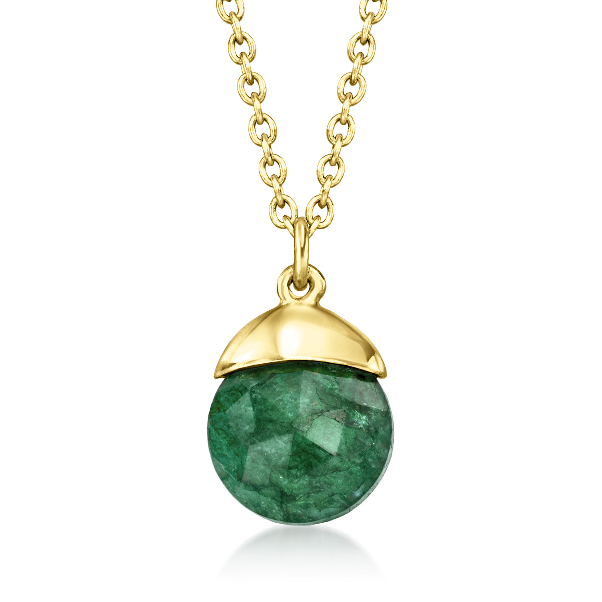8.25 ct. t.w. Emerald Jewelry Set: Drop Earrings and