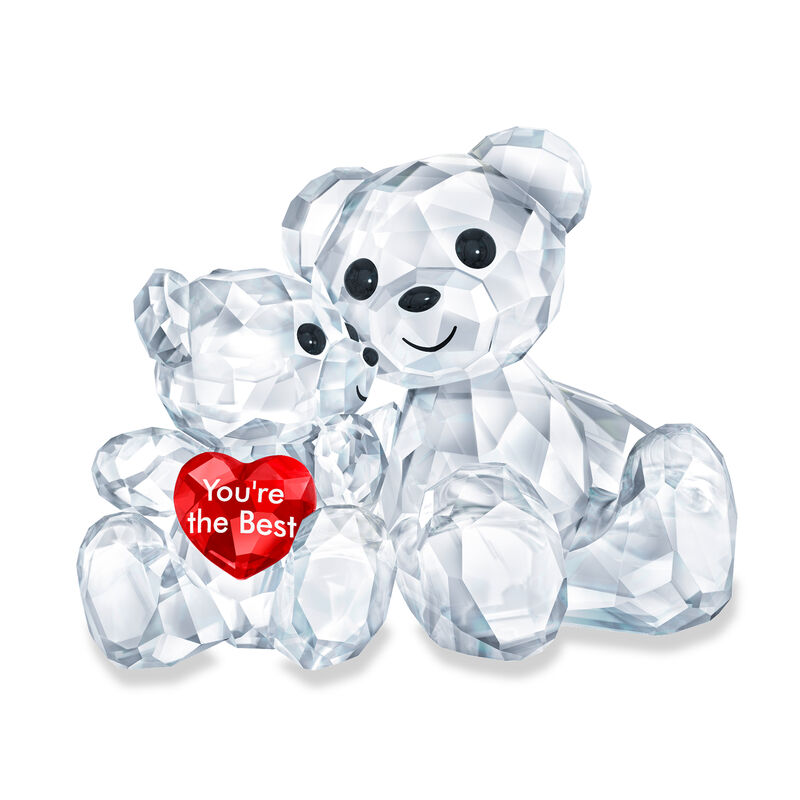 Swarovski Crystal &quot;You'Re the Best&quot; Kris Bear Parent and Child Figurine  image number 0