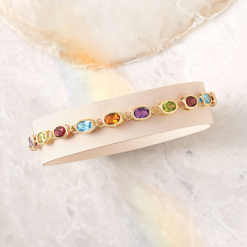 8.90 ct. t.w. Multi-Stone Bracelet in 14kt Yellow Gold image number 2