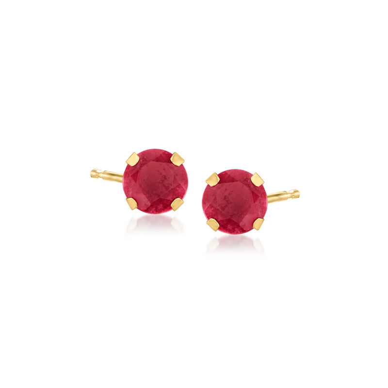 1.60 ct. t.w. Ruby Martini Stud Earrings in 14kt Yellow Gold image number 0
