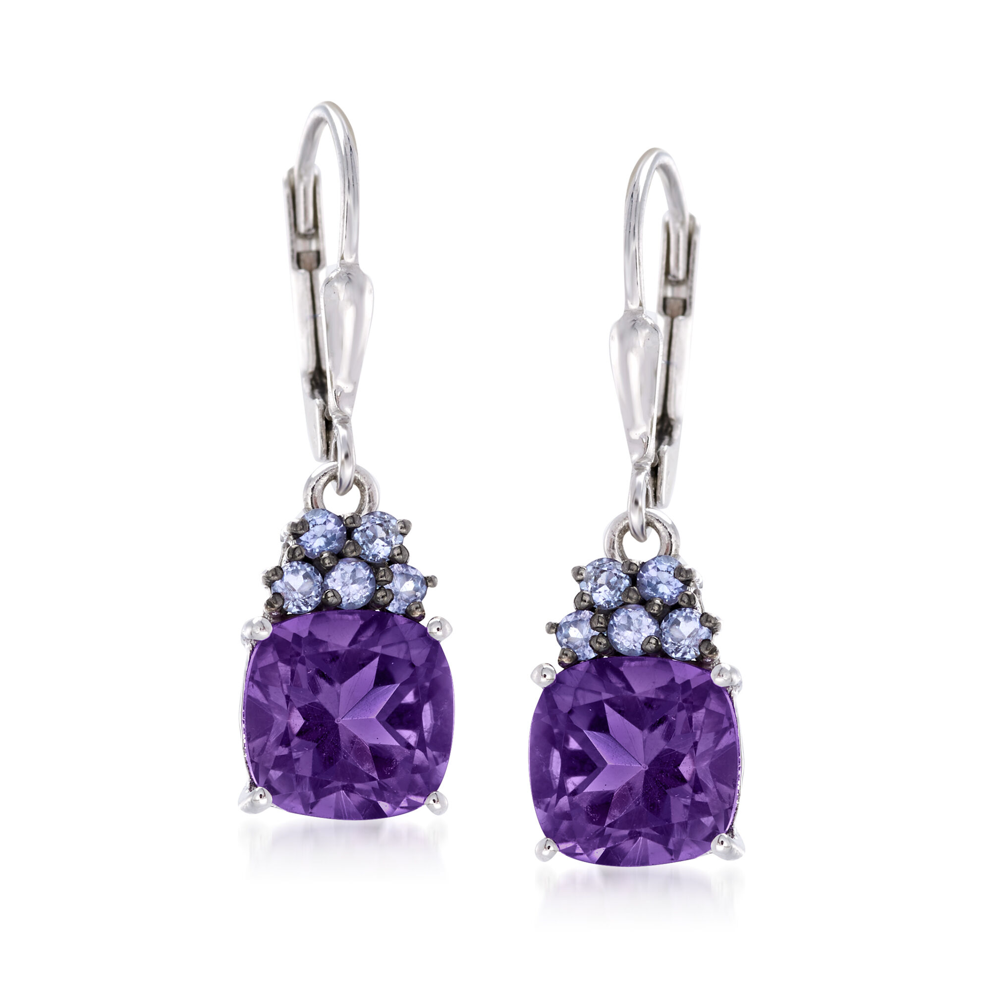 3.40 ct. t.w. Amethyst and .30 ct. t.w. Tanzanite Drop