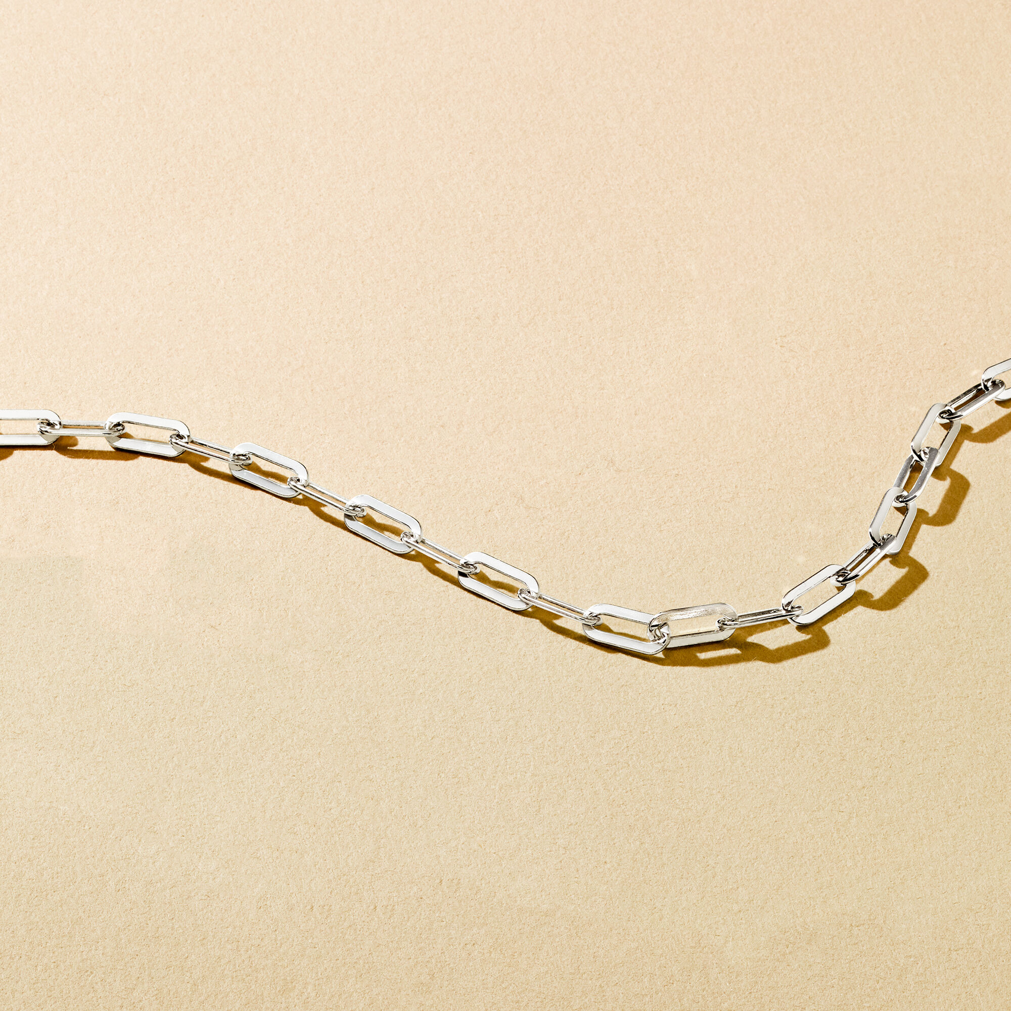 Italian Sterling Silver Paper Clip Link Necklace | Ross Simons