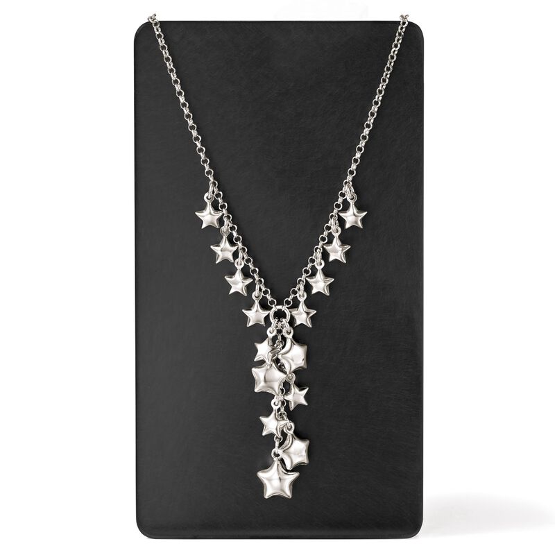Italian Sterling Silver Star Charm Y-Necklace image number 2