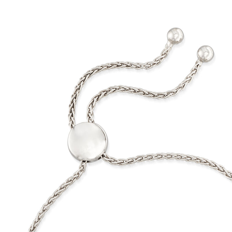 .50 ct. t.w. Diamond Cluster Bolo Bracelet in Sterling Silver image number 2