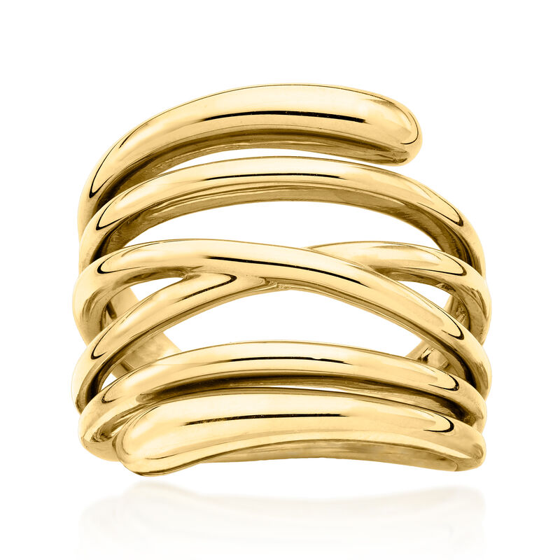 Italian 18kt Gold Over Sterling Highway Ring image number 0