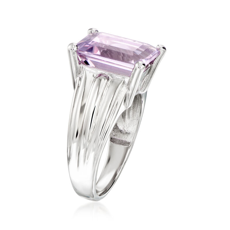 5.00 Carat Amethyst Ring in Sterling Silver image number 2