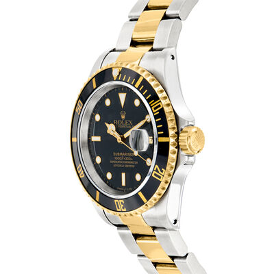 Pre-Owned Rolex Submariner Men's 40mm Automatic Stainless Steel and 18kt Yellow Gold Watch