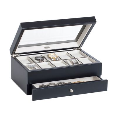 Mele & Co. &quot;Grant&quot; Java-Finish Wooden Watch Box
