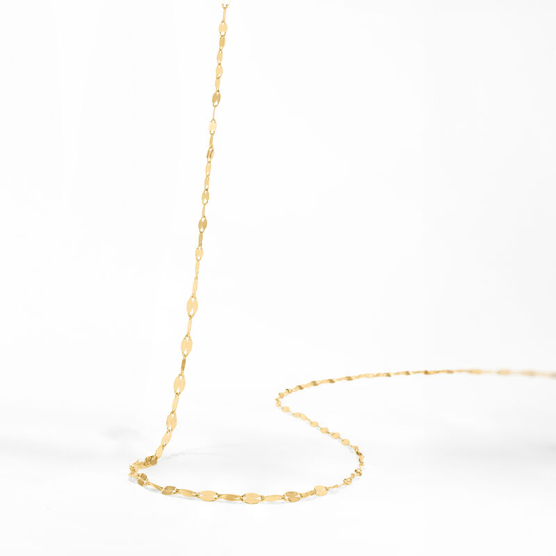 Italian 10kt Yellow Gold Graduated Lumachina-Chain Necklace image number 3