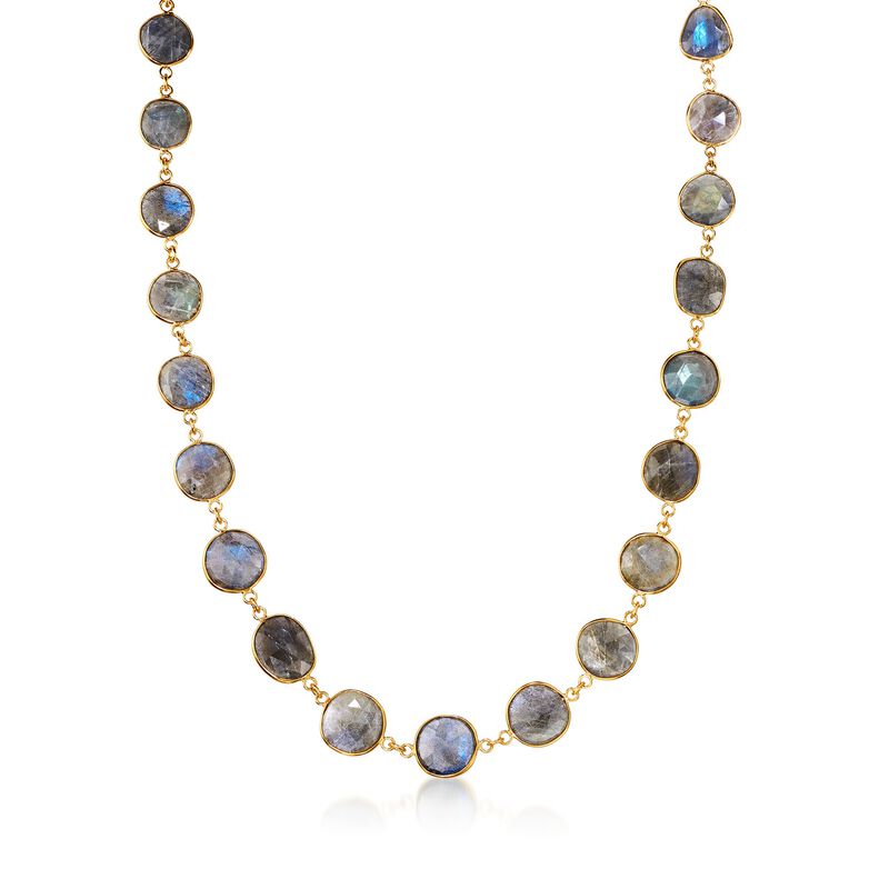 Labradorite Necklace in 14kt Gold Over Sterling image number 0