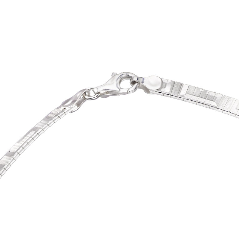 Italian Sterling Silver Greek Key Cleopatra Necklace image number 2