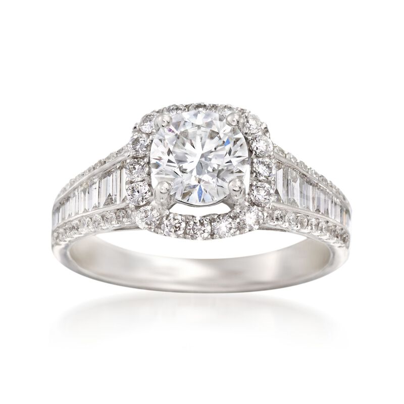 1.88 ct. t.w. Certified Diamond Ring in 18kt White Gold image number 0