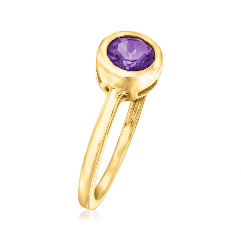 1.60 ct. t.w. Amethyst Jewelry Set: Pendant Necklace and Ring in 18kt Gold Over Sterling image number 5