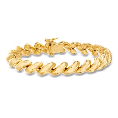 Italian 18kt Gold Over Sterling Silver San Marco Bracelet