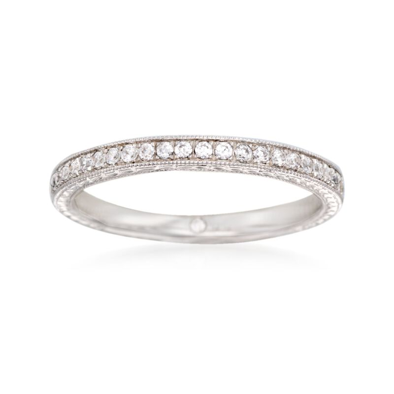 Gabriel Designs .30 ct. t.w. Diamond Wedding Band in 14kt White Gold image number 0