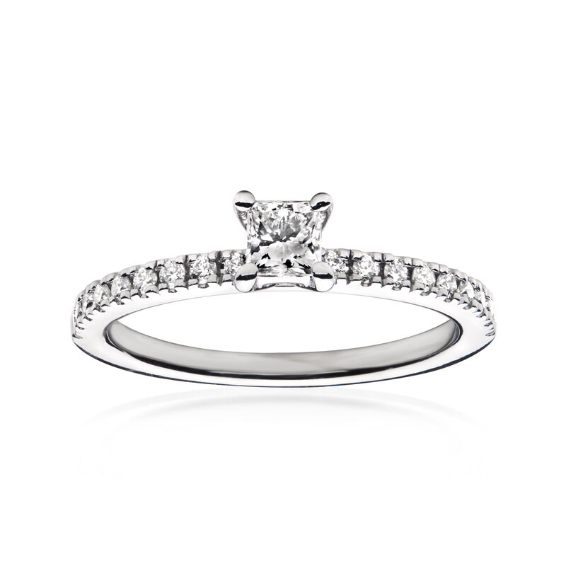 C. 2000 Vintage .50 ct. t.w. Diamond Ring in 14kt White Gold. Size 7 image number 0