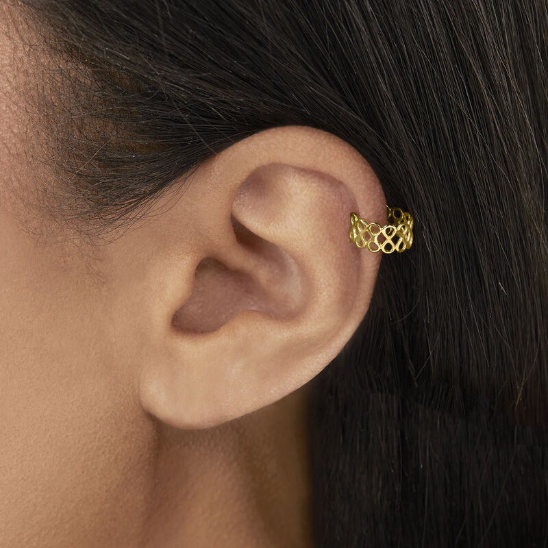 14kt Yellow Gold Infinity Single Ear Cuff image number 2