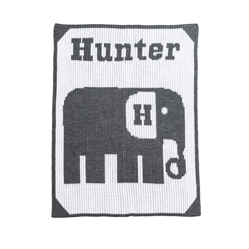 Child's Butterscotch Blankees Personalized Elephant Blanket image number 0