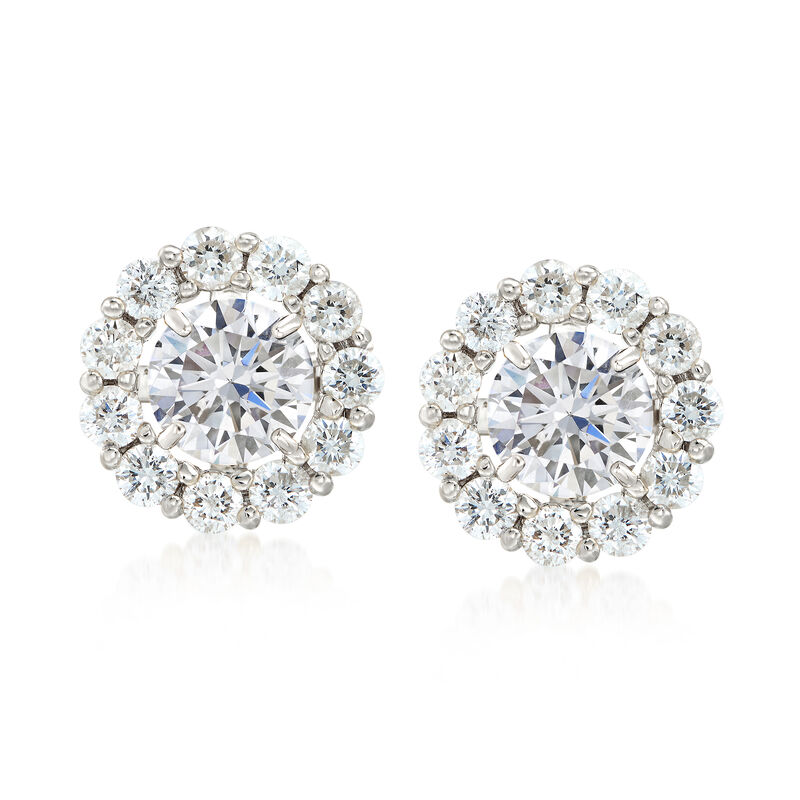 1.50 ct. t.w. Diamond Earring Jackets in 14kt White Gold image number 3