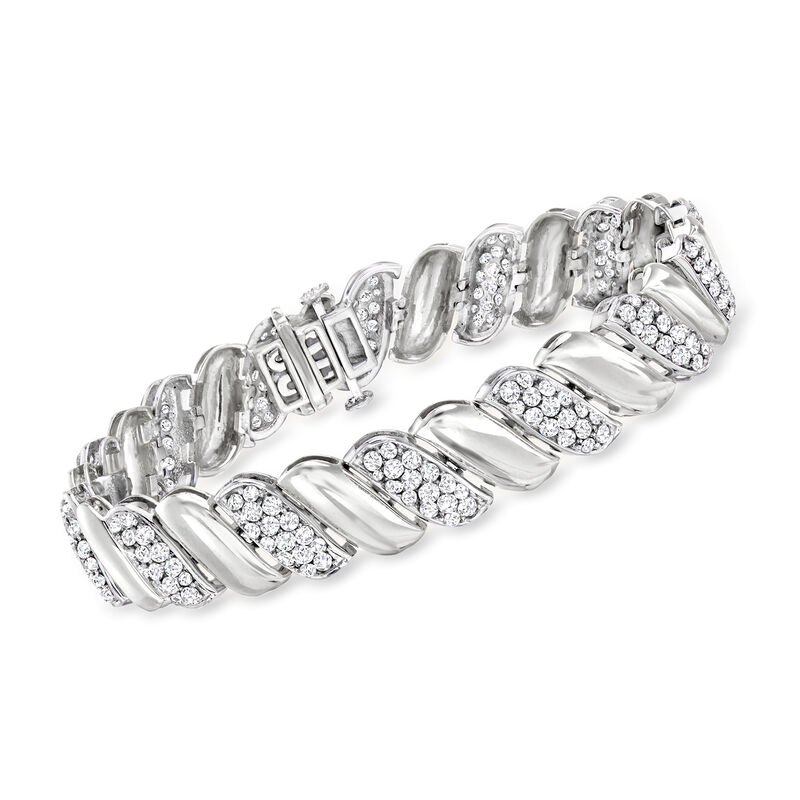 5.00 ct. t.w. Diamond San Marco Bracelet in 14kt White Gold image number 0