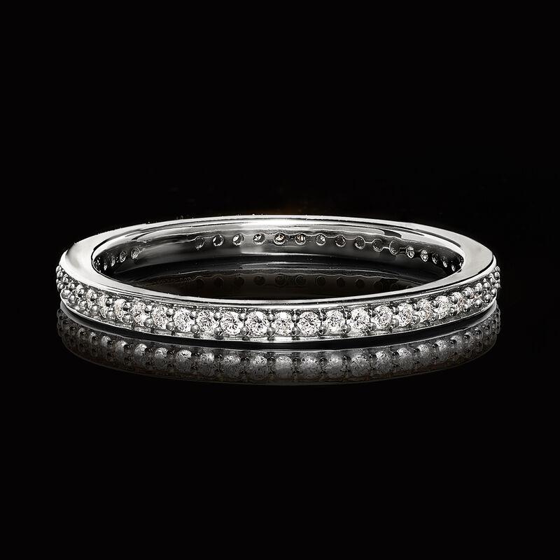 .25 ct. t.w. Lab-Grown Diamond Eternity Band in Sterling Silver image number 3