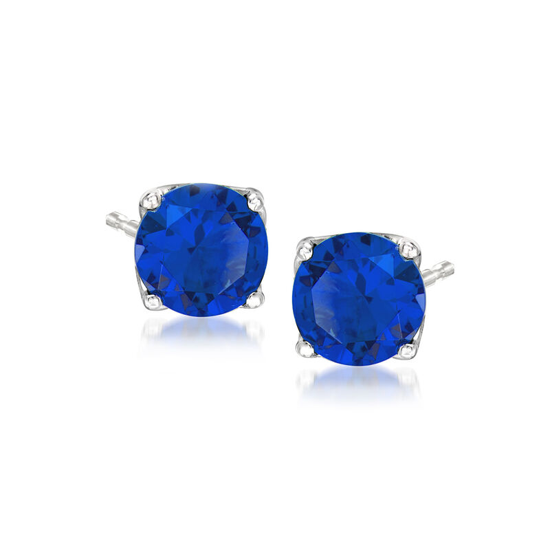 6.00 ct. t.w. Simulated Multi-Gemstone Jewelry Set: Three Pairs of Stud Earrings image number 3