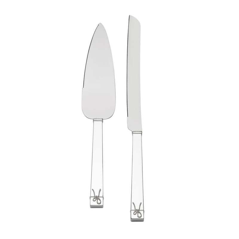 Vera Wang for Wedgwood &quot;Love Knots&quot; Silver Cake Knife and Server Set image number 0