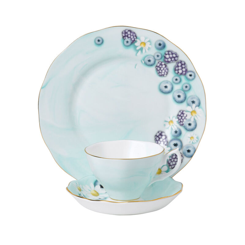 Royal Albert &quot;Alpha Foodie&quot; 3-Piece Tea Set in Turquoise image number 0