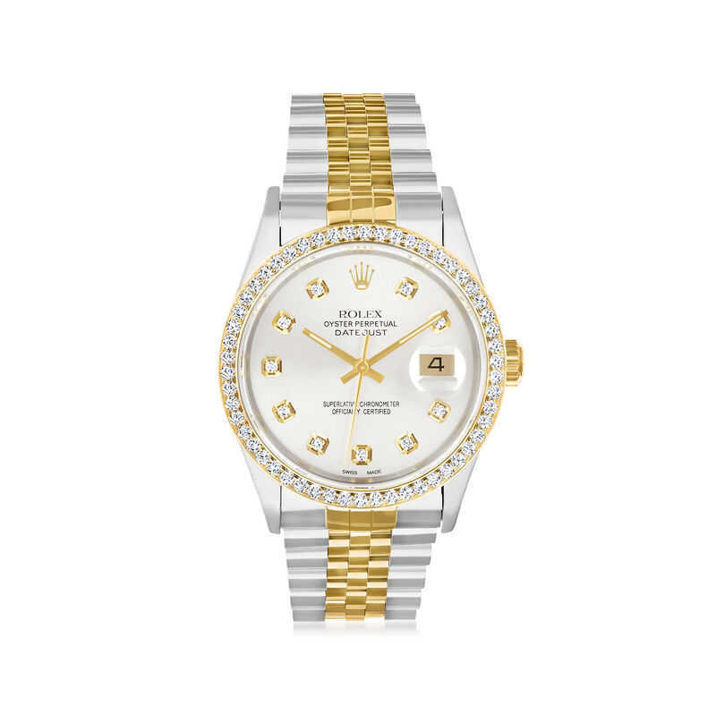 Pre-Owned Rolex Datejust Men's 36mm Automatic Stainless Steel Watch with 14kt and 18kt Yellow Gold  image number 0