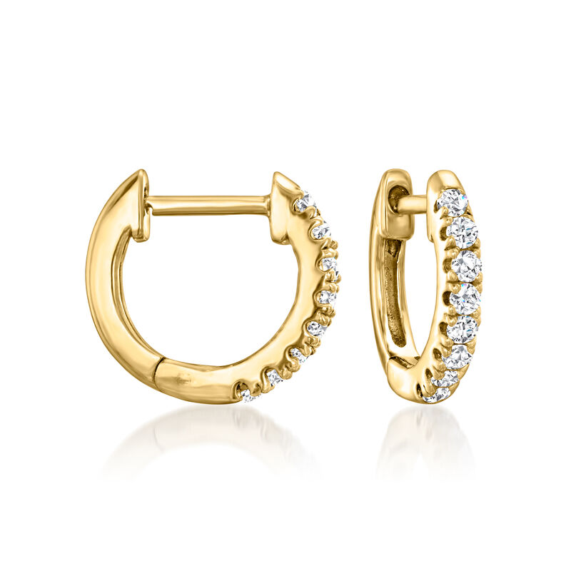 6-6.5mm Cultured Pearl and .60 ct. t.w. CZ Jewelry Set: Three Pairs of Earrings in 18kt Gold Over Sterling  image number 4