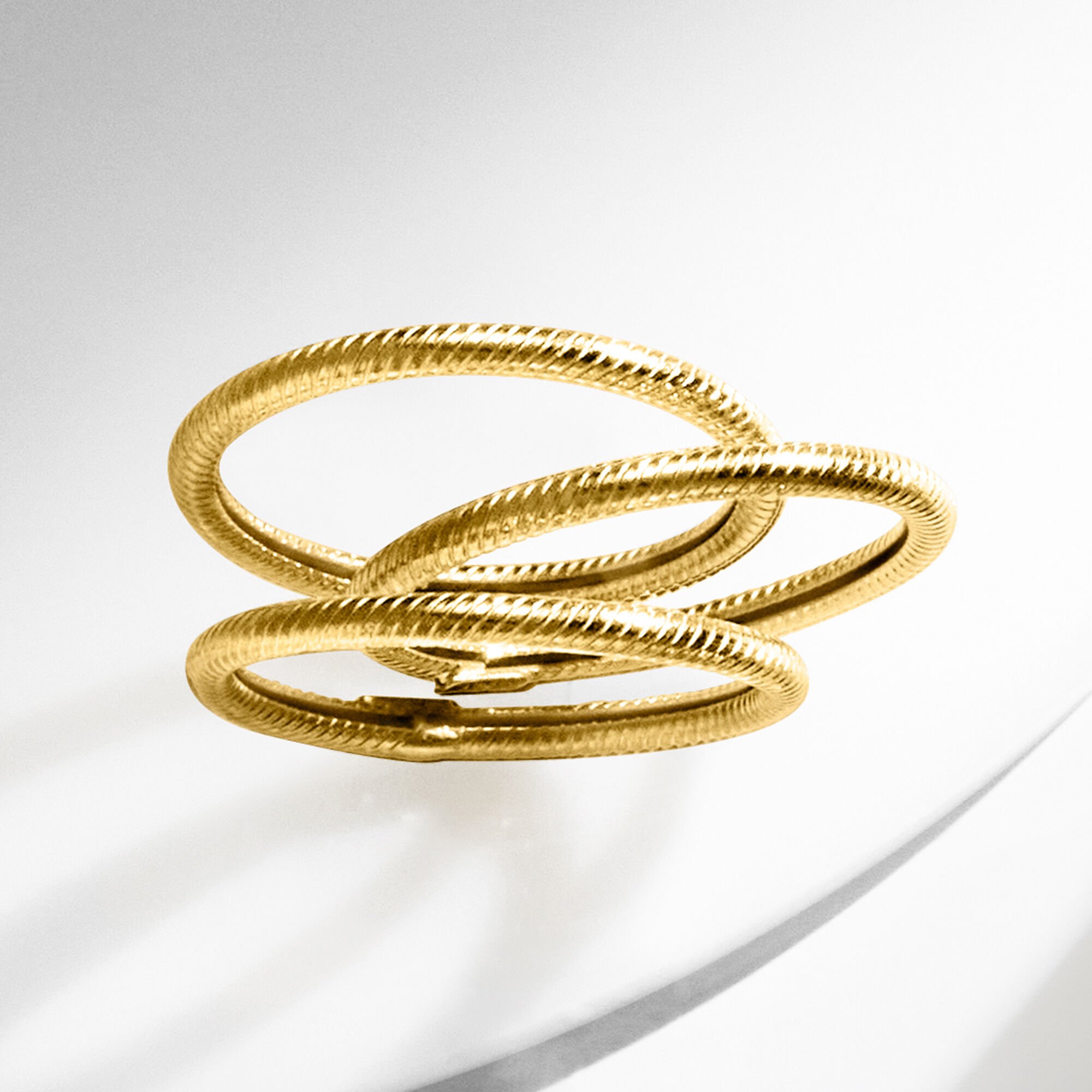ALLISON BROWN 3点セット 18kt Yellow Gold Jewelry Set: Three Roped Rings