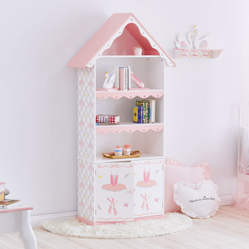 Fantasy Fields &quot;Swan Lake&quot; Child's Wooden Bookshelf image number 0