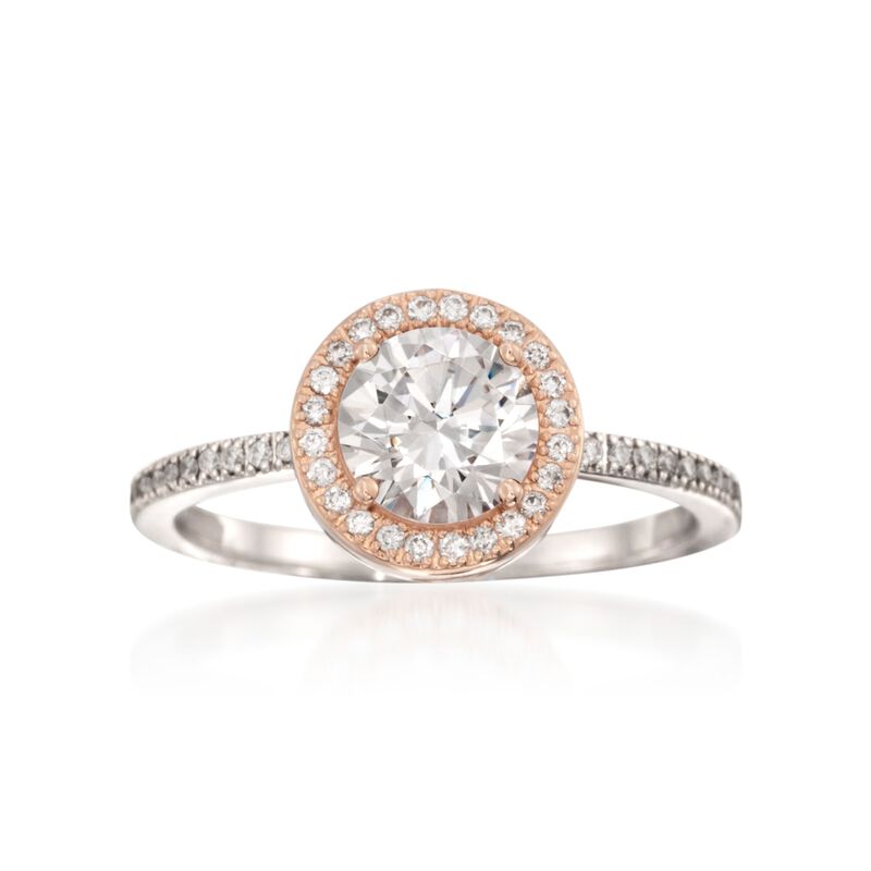 Simon G. .30 ct. t.w. Diamond Engagement Ring Setting in 18kt Two-Tone Gold image number 0