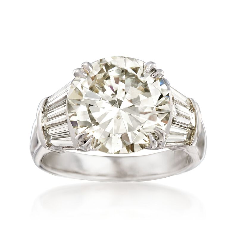 Majestic Collection 6.73 ct. t.w. Diamond Ring in 18kt White Gold. Size 7 image number 0