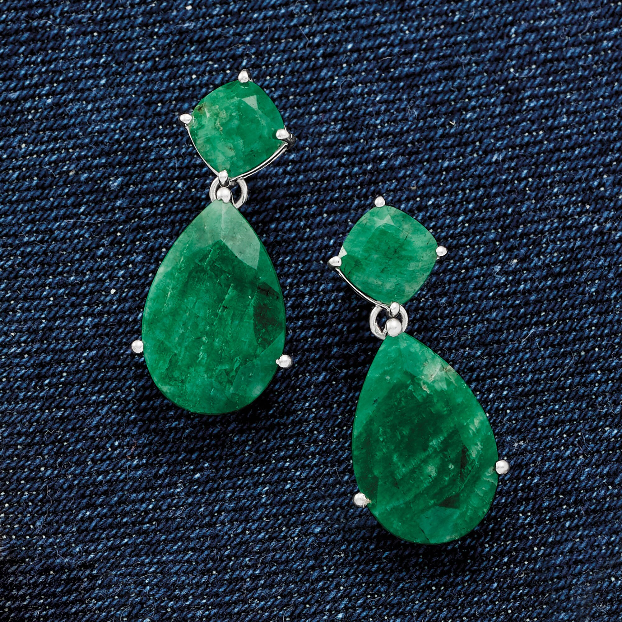 Ross simons emerald earrings deals