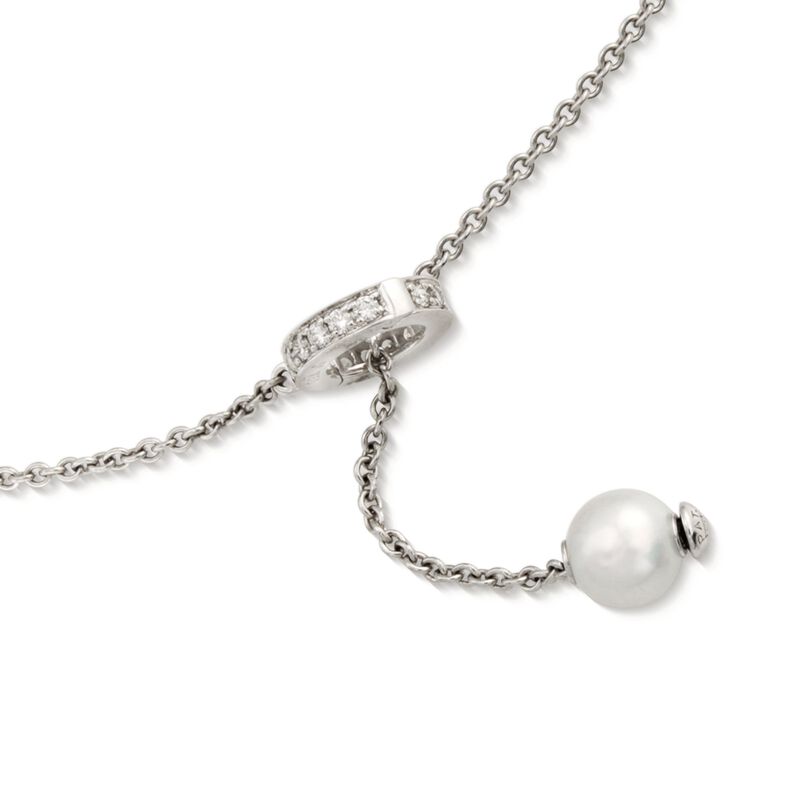 Mikimoto "Pearls in Motion" 7-10mm A+ Akoya and Black South Sea Pearl Necklace in 18kt White Gold image number 2