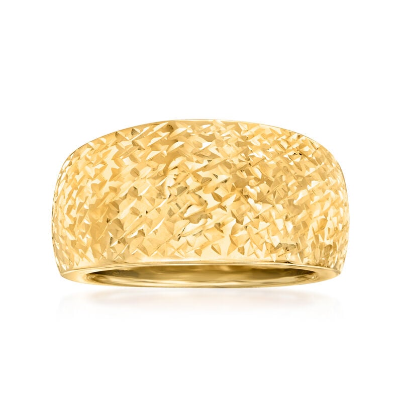 Italian 14kt Yellow Gold Dome Ring image number 0
