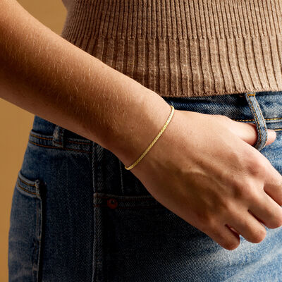 Italian 18kt Gold Vermeil Serpentine-Link Bracelet