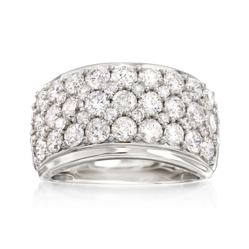 3.00 ct. t.w. Diamond Multi-Row Ring in 14kt White Gold image number 0